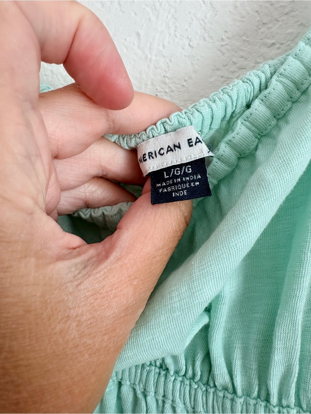 American Eagle Mint Smocked Maxi Dress - Picture 9 of 10